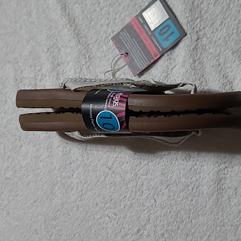 Flojos Memory Foam Flip Flops Size 10 Womans - Picture 3 of 6